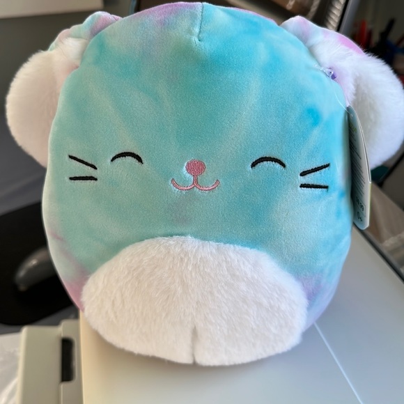 Squishmallows Toys Nwt 8 Ryder The Rainbow Colored Easter Bunny